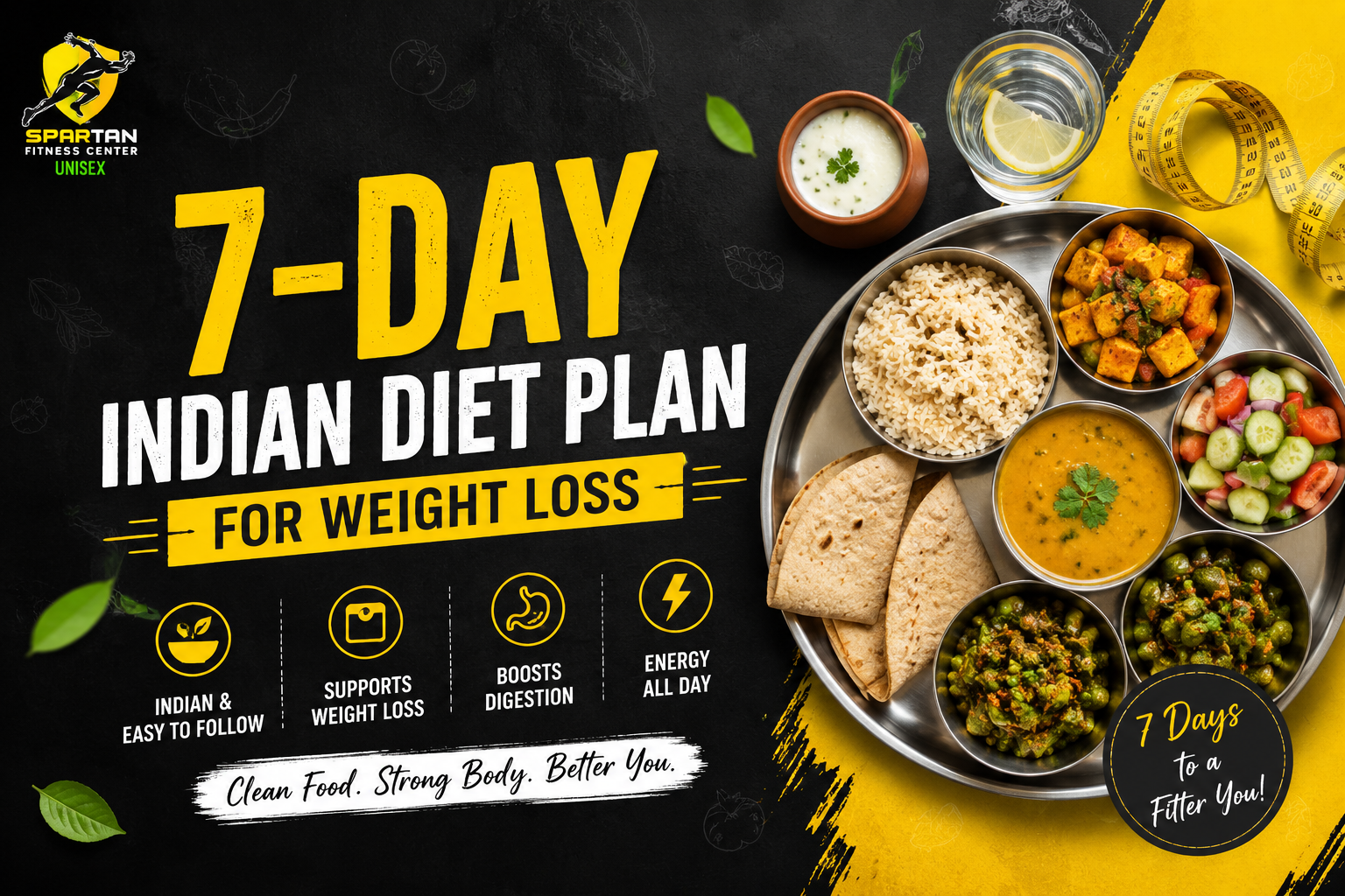 7-Day Indian Diet Plan for Weight Loss